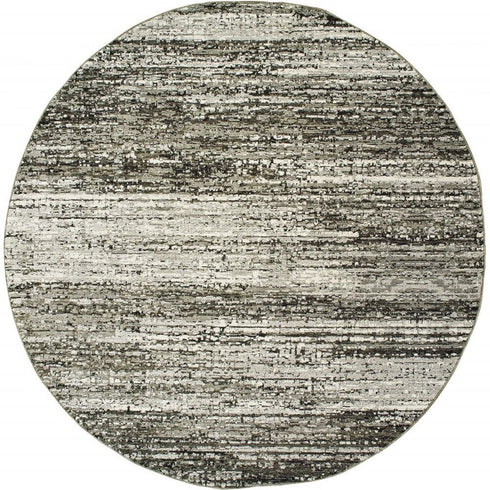 2' X 8' Gold And Slate Abstract Runner Rug